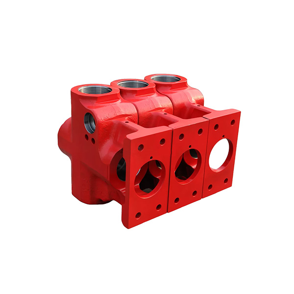 Three-cylinder hydraulic end